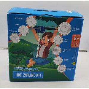 Hyponix The Zip Line 100' Turnbuckle Set Up